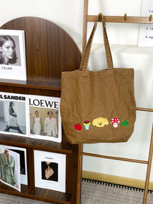 Sevoza Vintage Washed Denim Embroidered Tote thumbnail 14