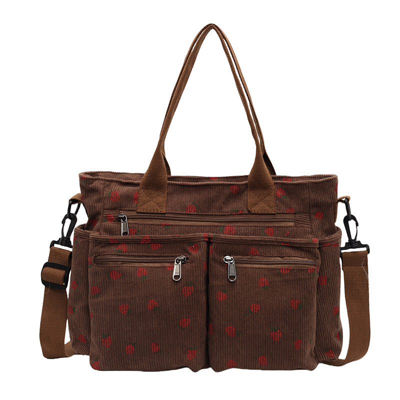 Sevoza Aveline Soft Plush & Vegan Leather Tote