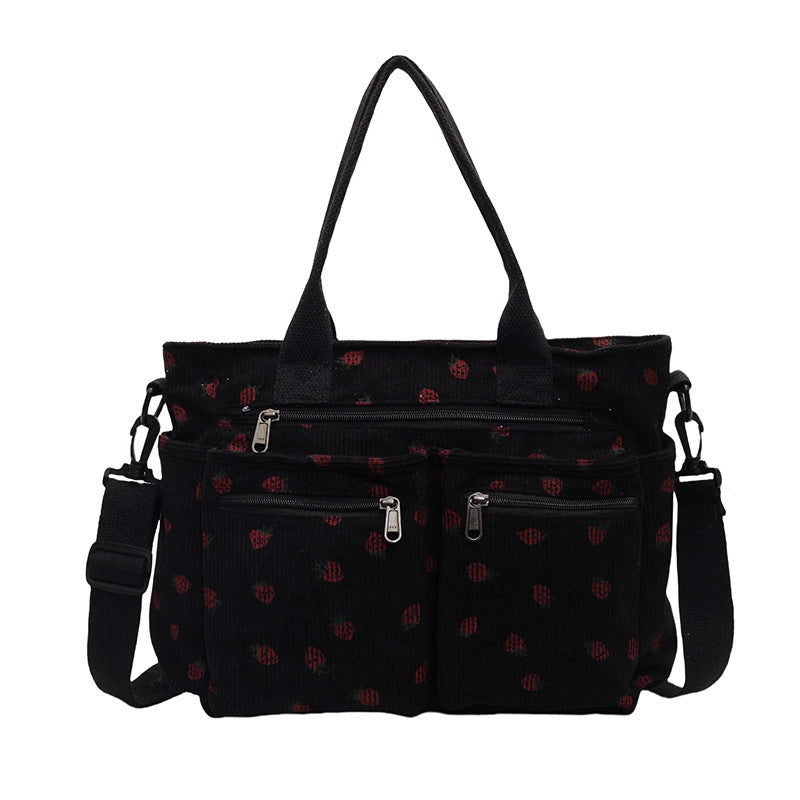 Sevoza Aveline Soft Plush & Vegan Leather Tote