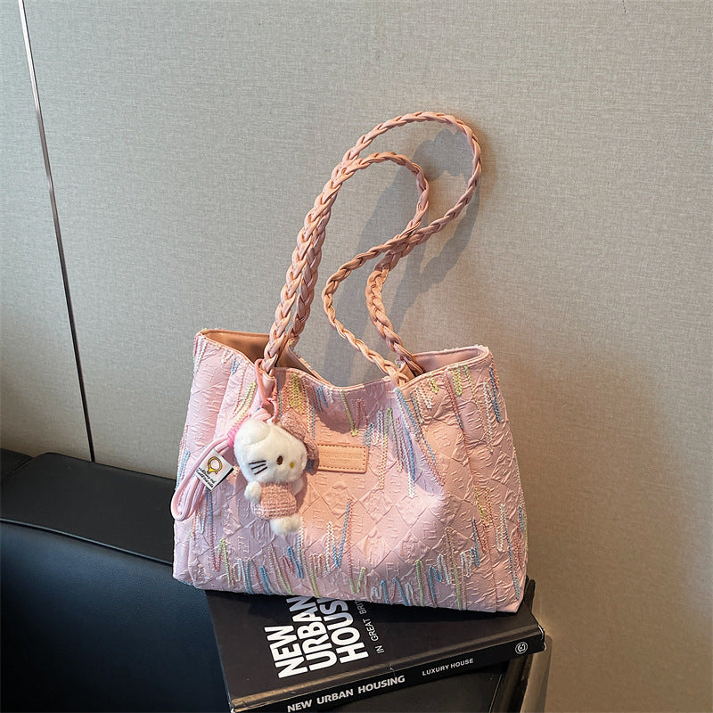 Sevoza Pleated Soft Tote Bag