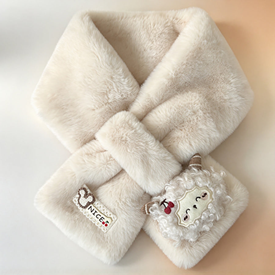 Sevoza Atelier Plush Lamb Cross-Over Scarf