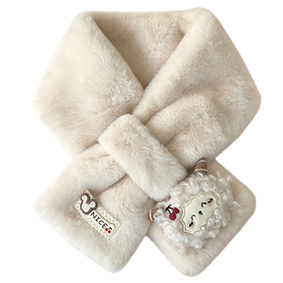 Sevoza Atelier Plush Lamb Cross-Over Scarf