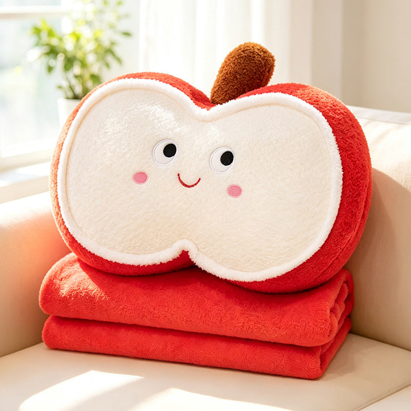 Sevoza Pomme Convertible Plush Cushion & Luxury Travel Blanket Set