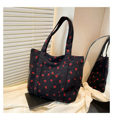 Sevoza Velour Motif Corduroy Carryall Tote thumbnail 14