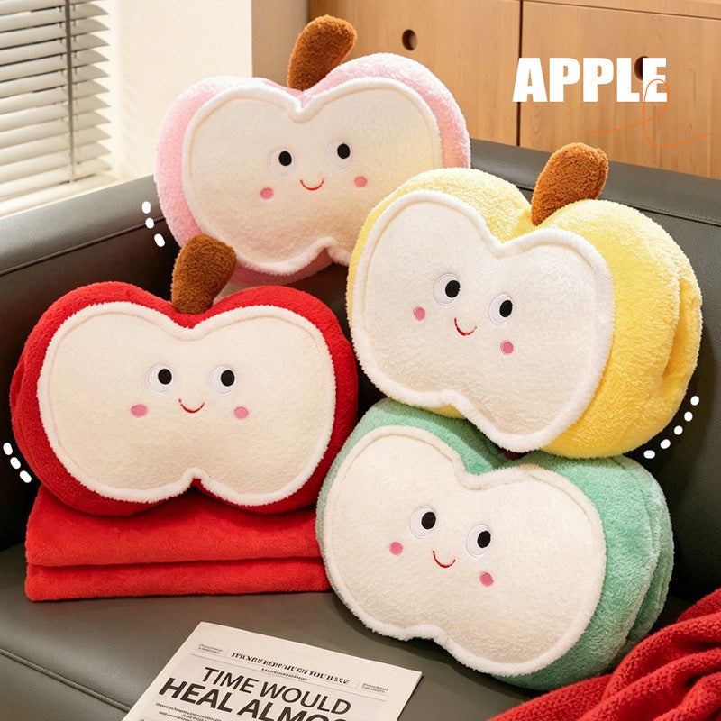 Sevoza Pomme Convertible Plush Cushion & Luxury Travel Blanket Set