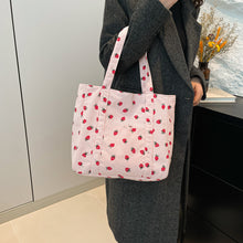 Sevoza Velour Motif Corduroy Carryall Tote thumbnail 10