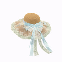 Kumi Lace Bow Straw Hat