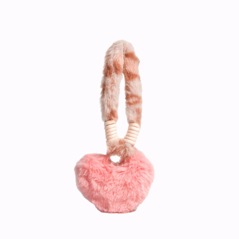 Kovi Fluffy Heart Bag Charm
