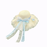 Kumi Lace Bow Straw Hat