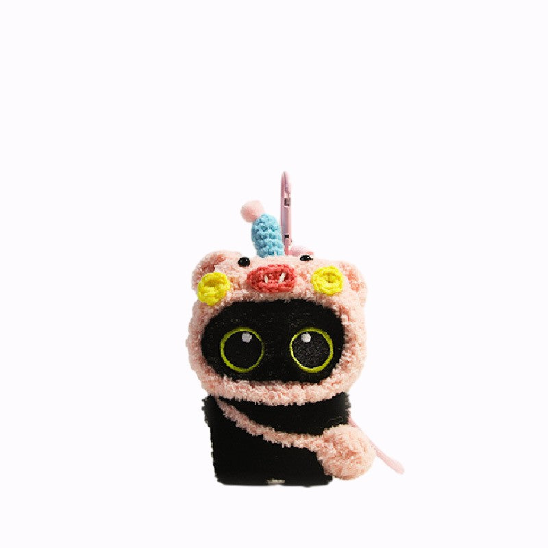 Kumi Hooded Cat Bag Charm