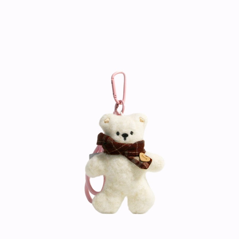 Kobi Cozy Scarf Bear Bag Charm