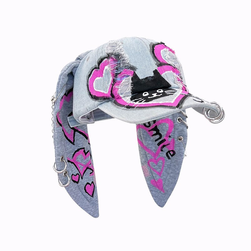 Tavi Denim Bunny Baseball Cap