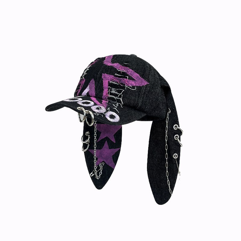 Tavi Denim Bunny Baseball Cap