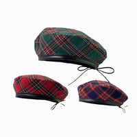 Liva Plaid Cotton Beret