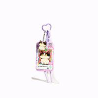 Tavi Pastel Cat Card Holder