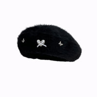 Kovi Fluffy Heart Beret