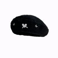 Kovi Fluffy Heart Beret