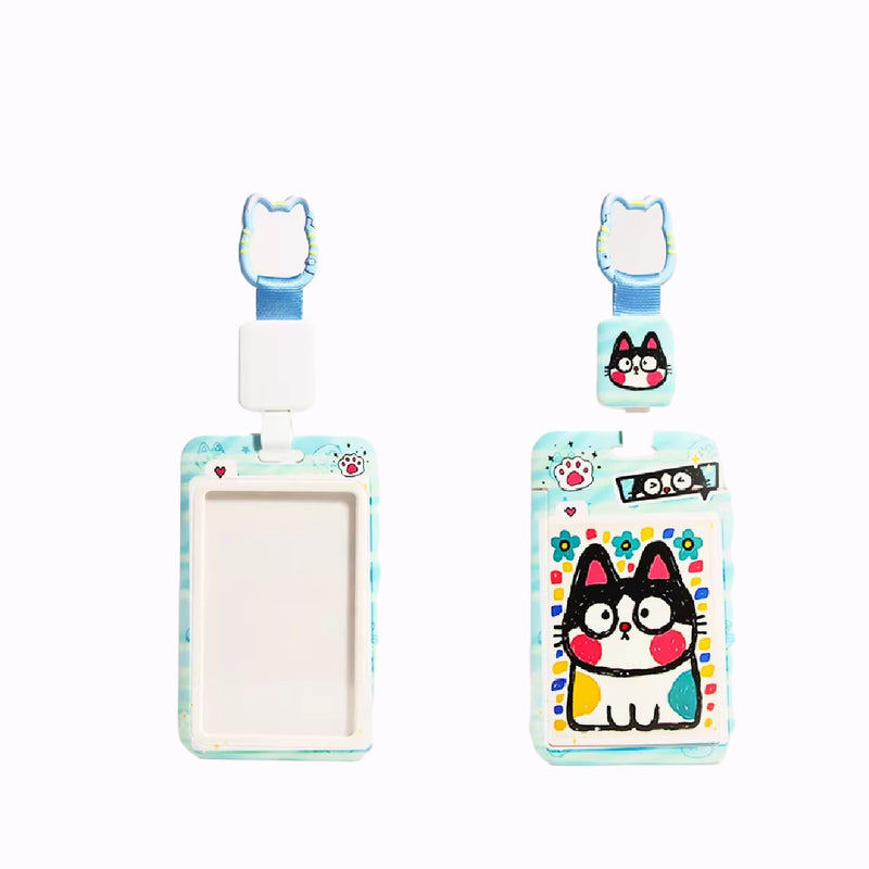 Tavi Pastel Cat Card Holder