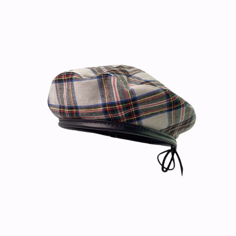 Liva Plaid Cotton Beret