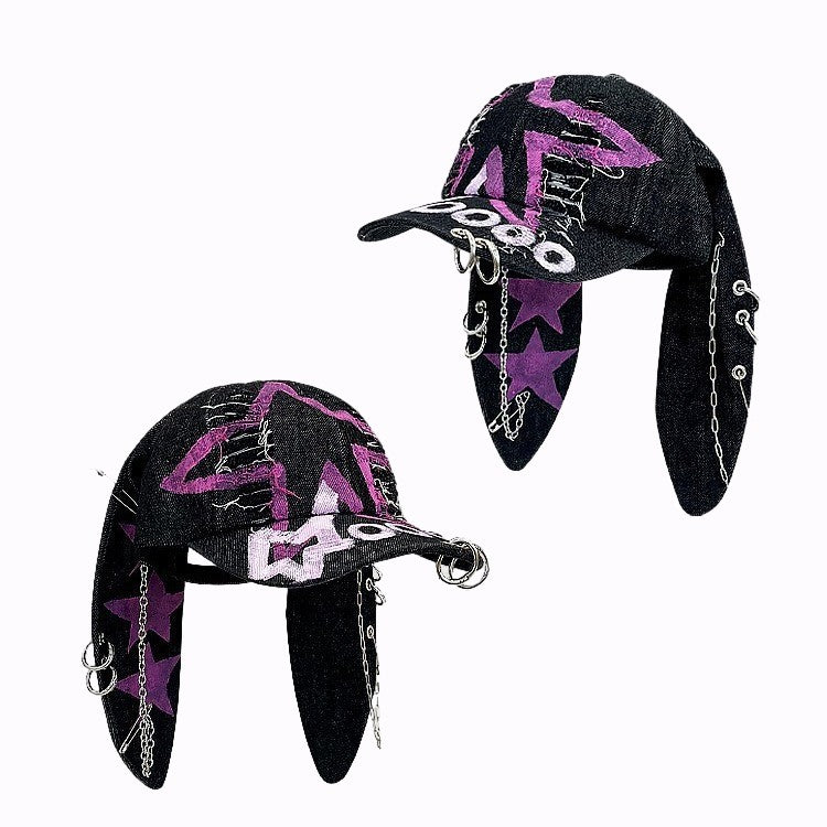 Tavi Denim Bunny Baseball Cap