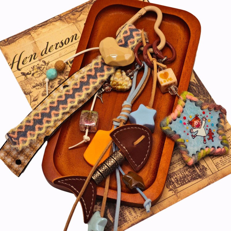 Somi Woven Fishbone Bag Charm