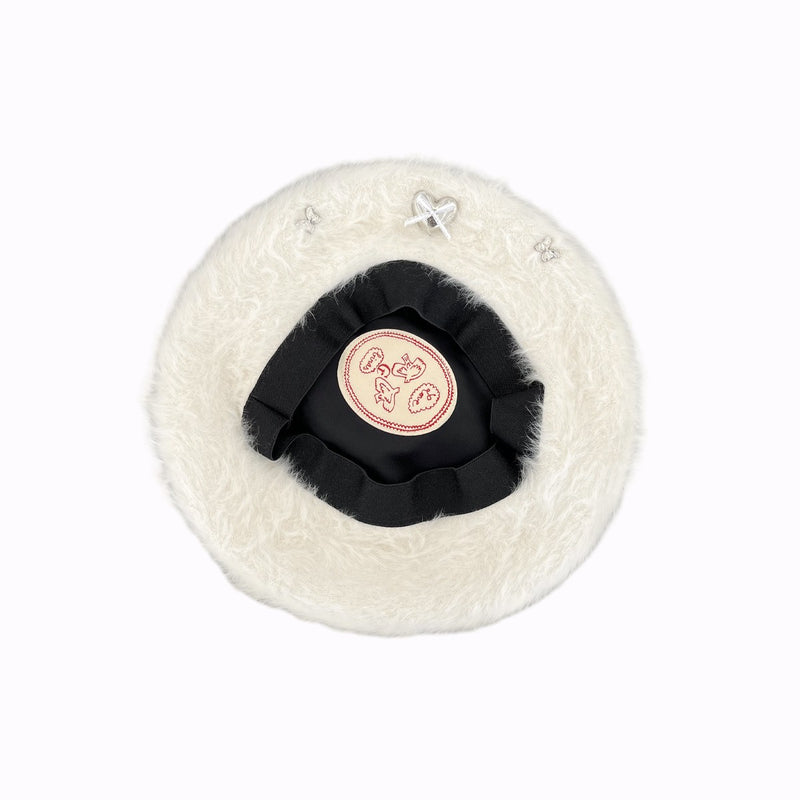 Kovi Fluffy Heart Beret