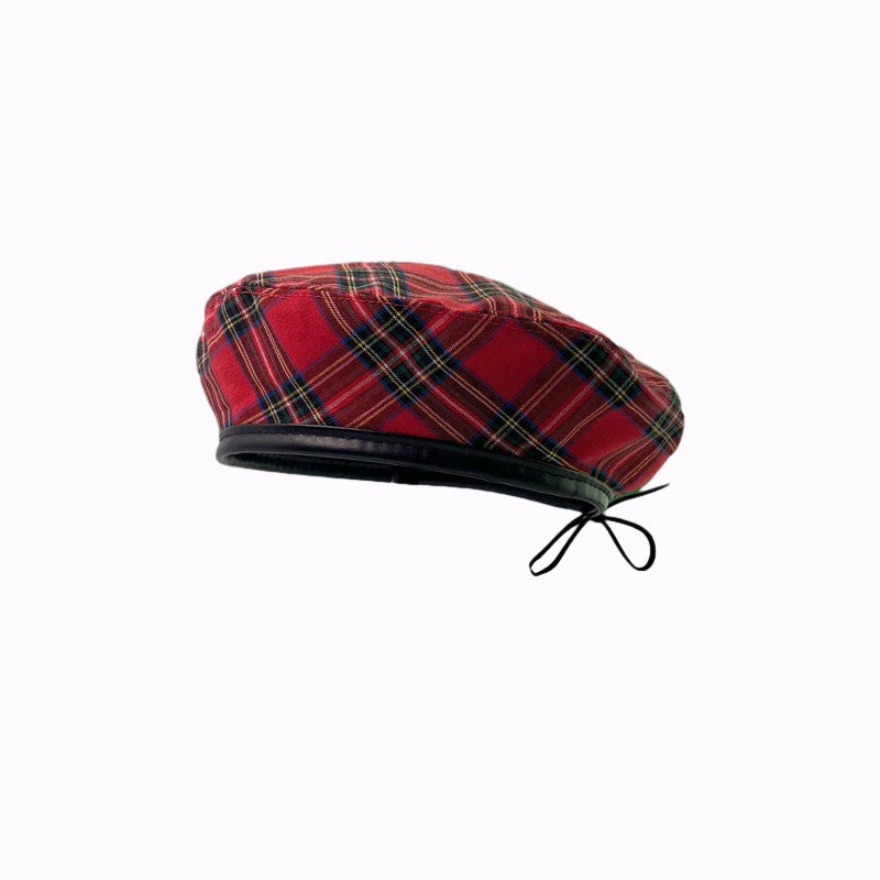 Liva Plaid Cotton Beret
