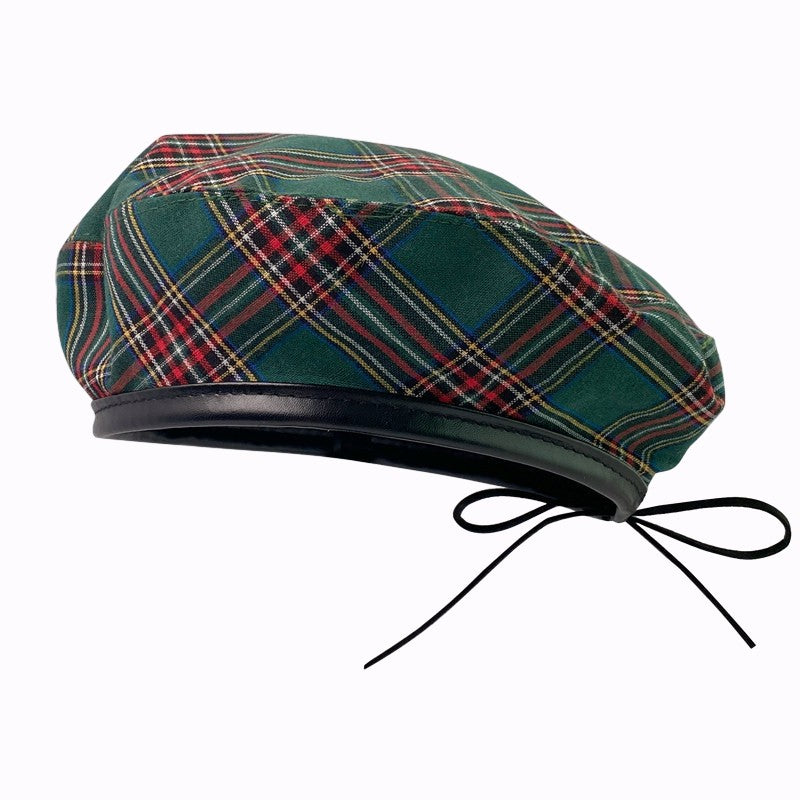 Liva Plaid Cotton Beret