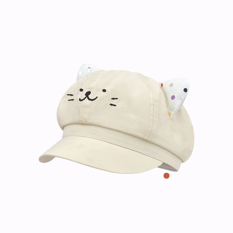 Mepo Dotty Cat Newsboy Cap