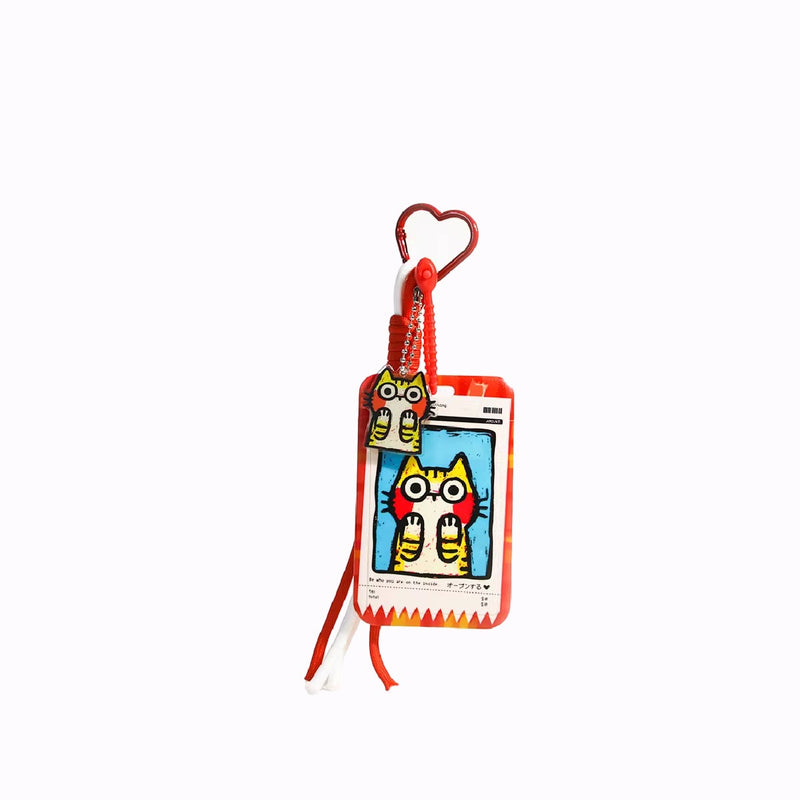Tavi Pastel Cat Card Holder
