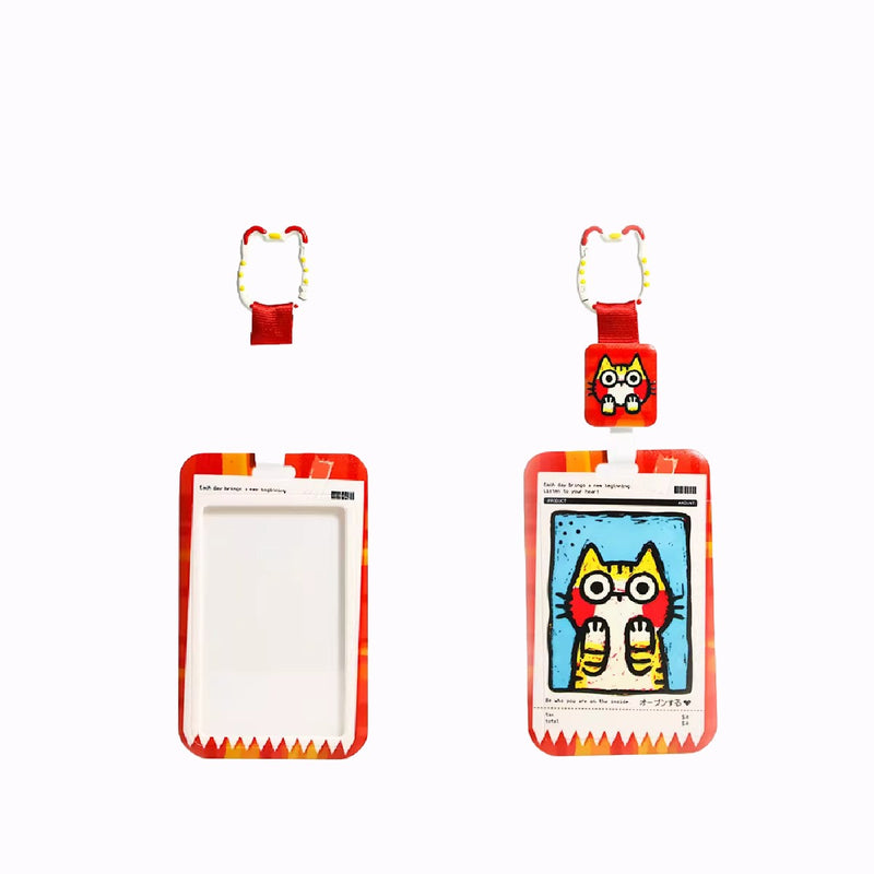 Tavi Pastel Cat Card Holder