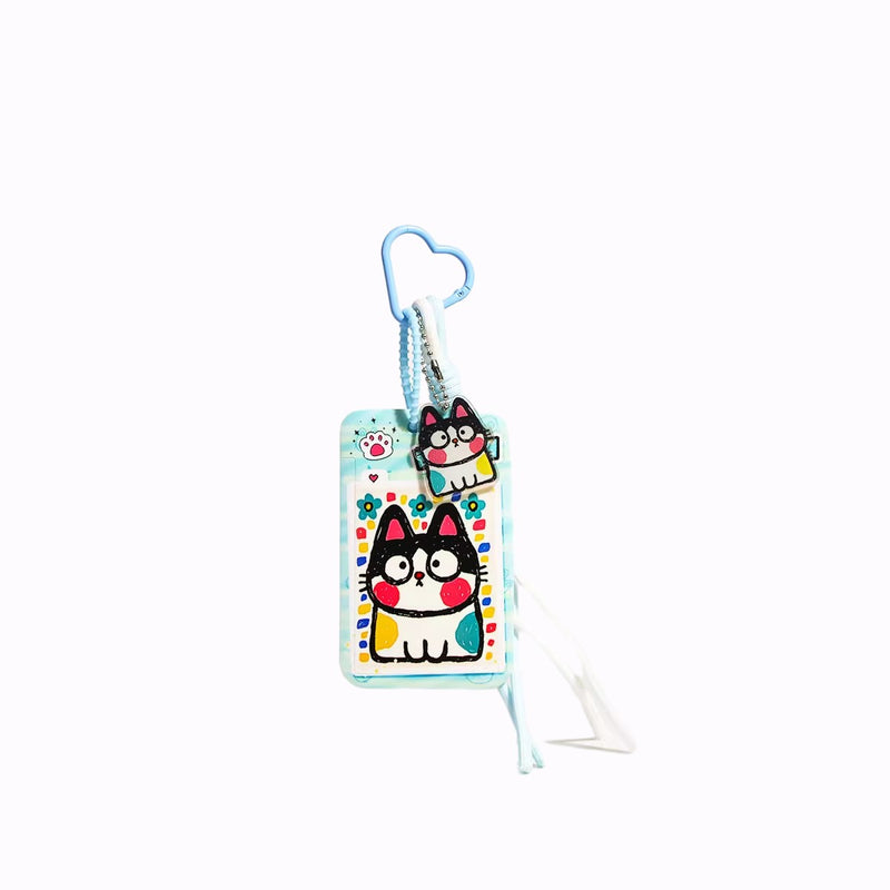 Tavi Pastel Cat Card Holder