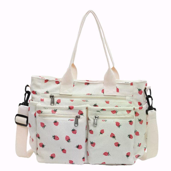 Sevoza Aveline Soft Plush & Vegan Leather Tote