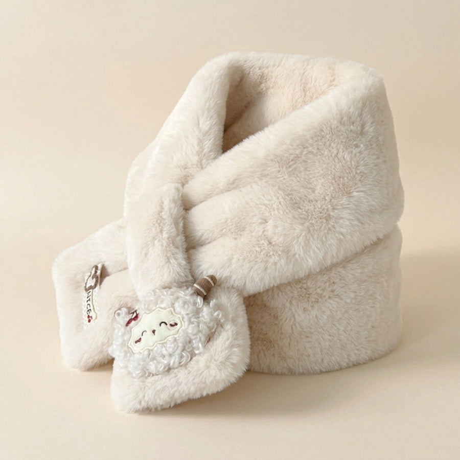 Sevoza Atelier Plush Lamb Cross-Over Scarf