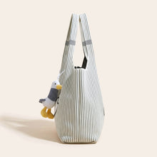 Sevoza Celeste Striped Knit & Canvas Convertible Tote thumbnail 3