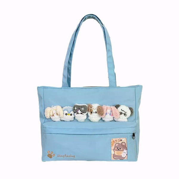 Atelier Charme Nylon & Vegan Leather Tote