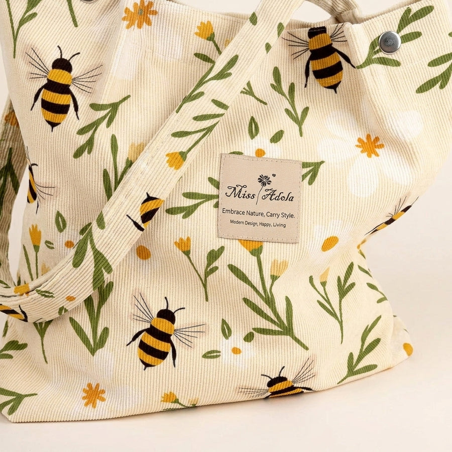 Sevoza Aurelia Corduroy & Canvas Atelier Tote Bag