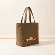 Sevoza Vintage Washed Denim Embroidered Tote thumbnail 2