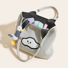 Sevoza Celeste Striped Knit & Canvas Convertible Tote thumbnail 5
