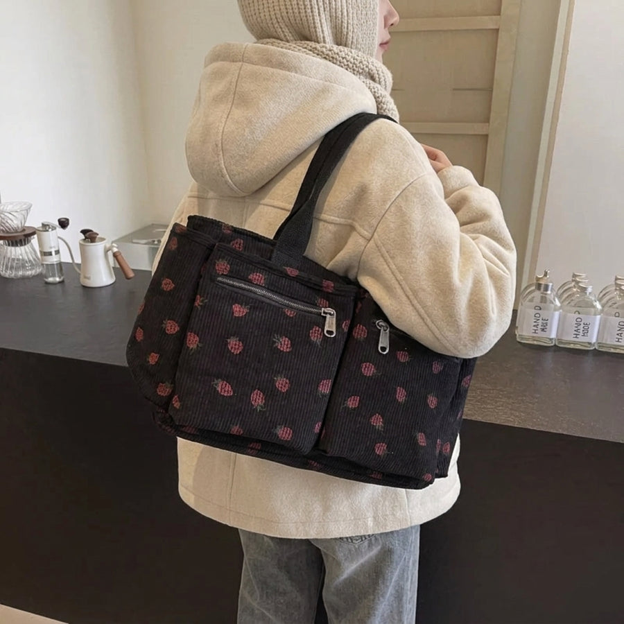 Sevoza Aveline Soft Plush & Vegan Leather Tote