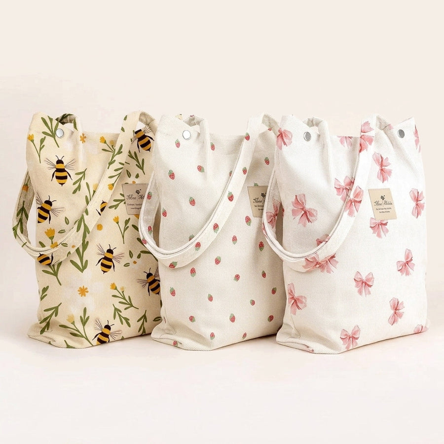 Sevoza Aurelia Corduroy & Canvas Atelier Tote Bag