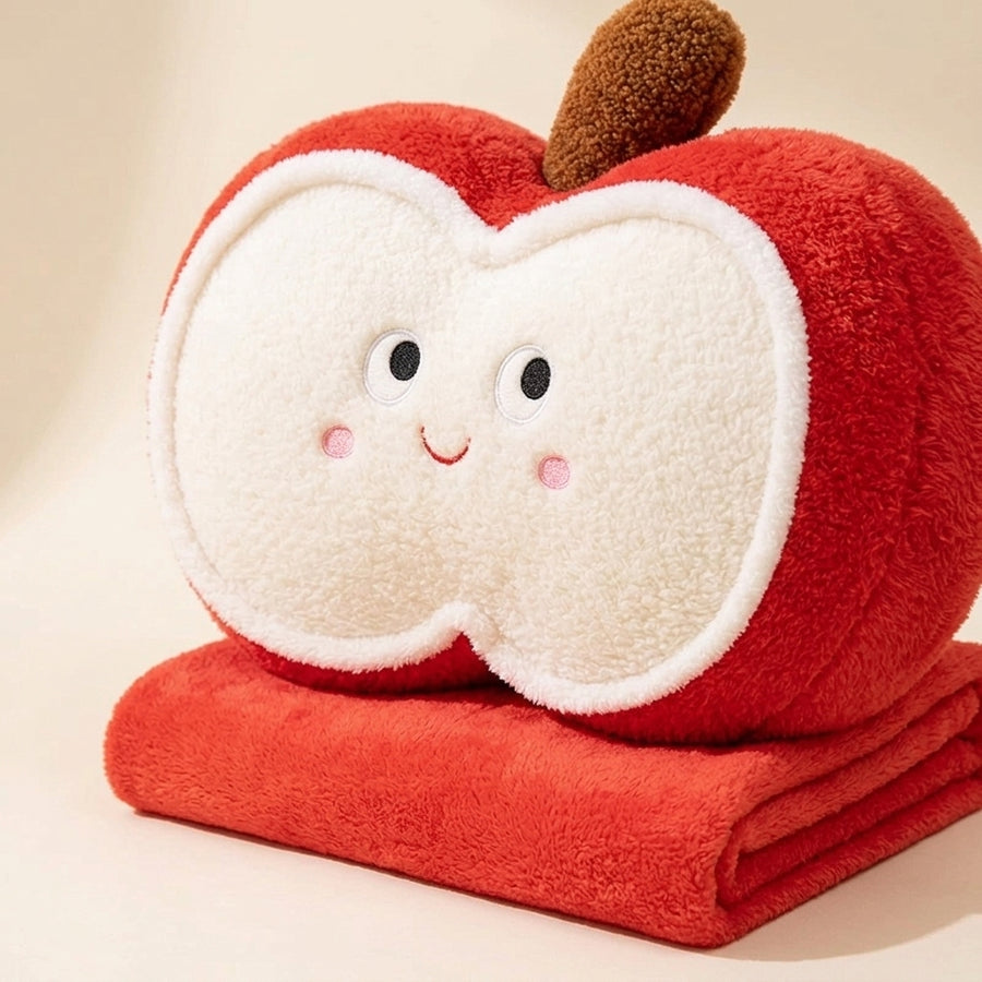 Sevoza Pomme Convertible Plush Cushion & Luxury Travel Blanket Set