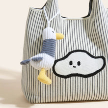 Sevoza Celeste Striped Knit & Canvas Convertible Tote thumbnail 6