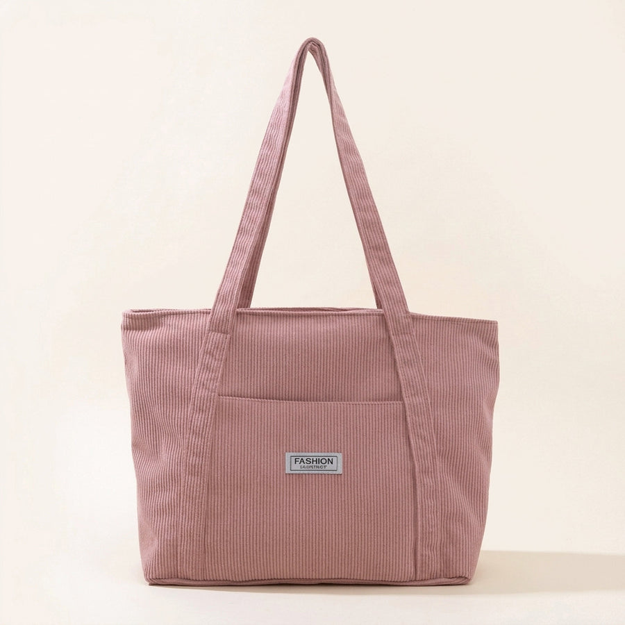 Sevoza Velour Corduroy Minimalist Everyday Tote