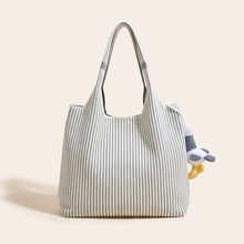 Sevoza Celeste Striped Knit & Canvas Convertible Tote thumbnail 4